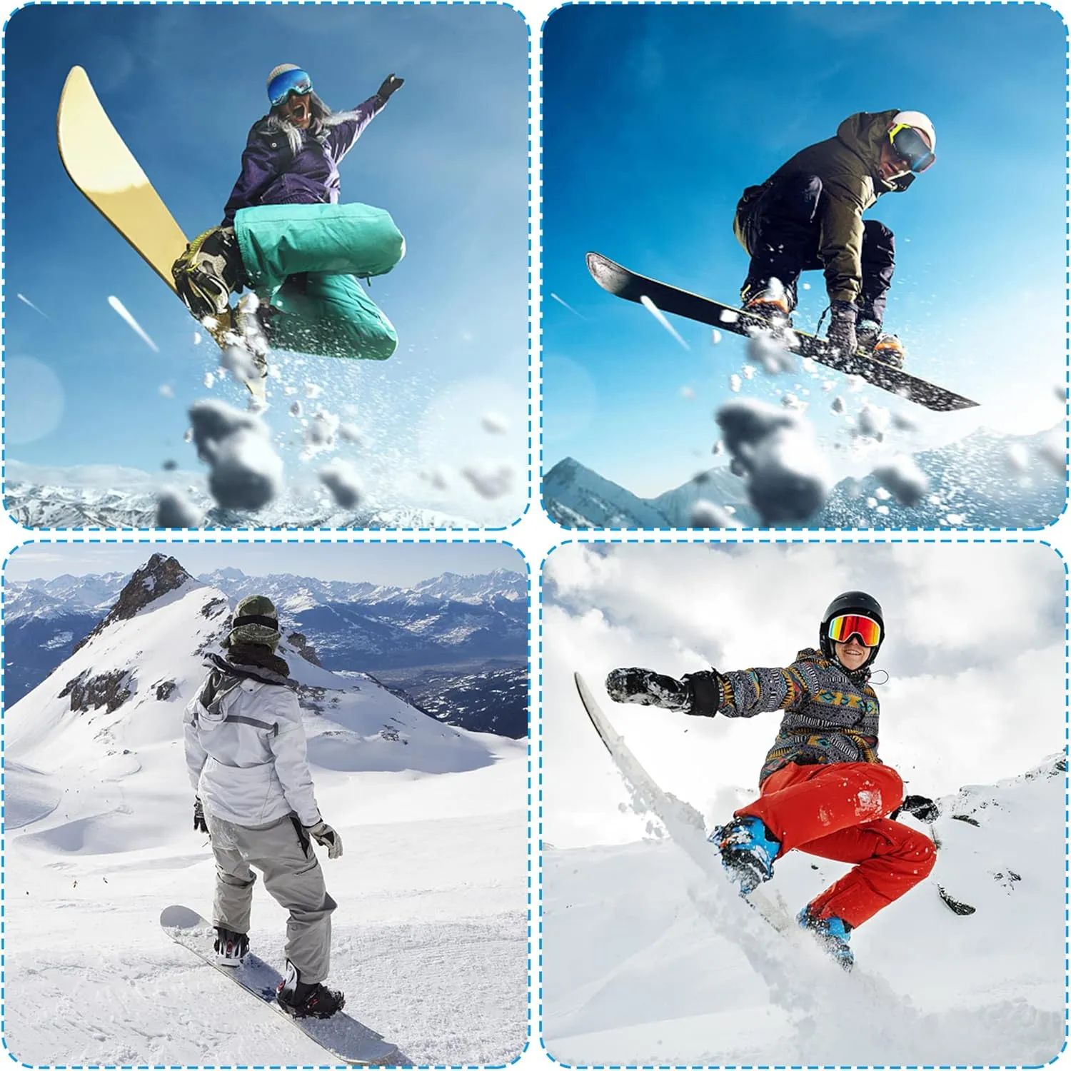 6Pcs/10Pcs Snowboard Ankle Ladder Strap Binding-7.9 x 0.8 Inch Snowboard Binding Ladder Straps-Snowboard Ladder Strap Binding Replacement