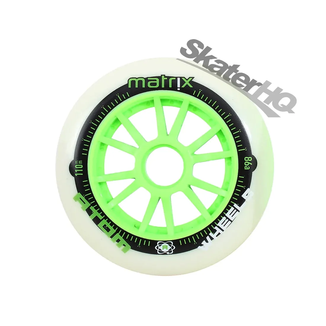 Atom Matrix 110mm 86a Single - White/Green