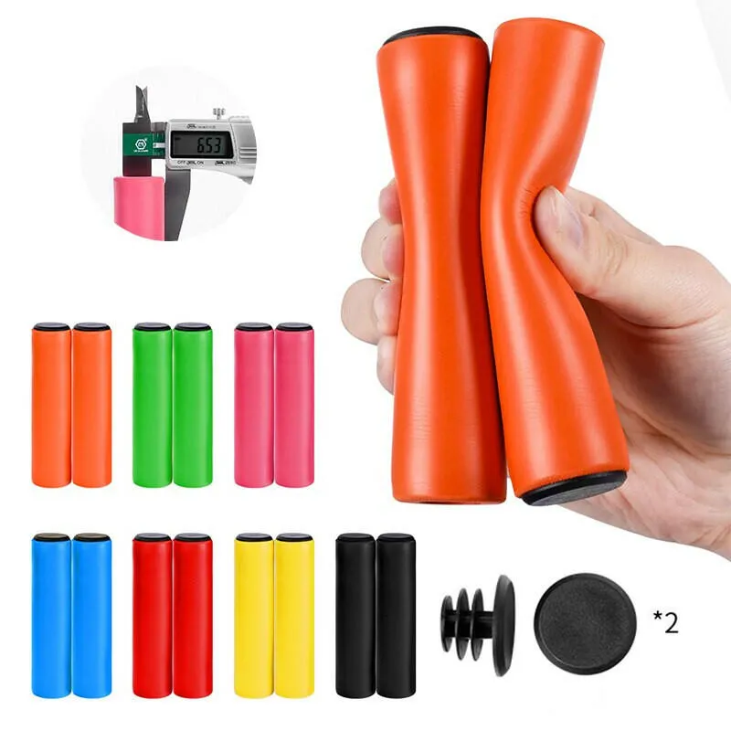 Bicycle Grips MTB Sponge Handlebar Cover Grips Anti-skid Shock-absorbing Soft Bike Grips Ultraight Cycling Handlebar Sleeve