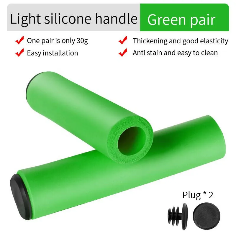 Bicycle Grips MTB Sponge Handlebar Cover Grips Anti-skid Shock-absorbing Soft Bike Grips Ultraight Cycling Handlebar Sleeve