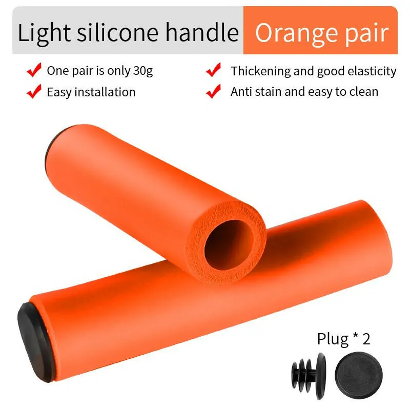 Bicycle Grips MTB Sponge Handlebar Cover Grips Anti-skid Shock-absorbing Soft Bike Grips Ultraight Cycling Handlebar Sleeve