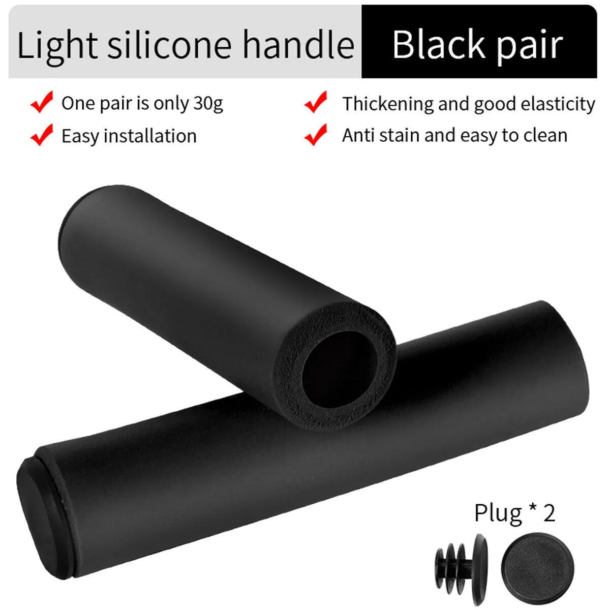 Bicycle Grips MTB Sponge Handlebar Cover Grips Anti-skid Shock-absorbing Soft Bike Grips Ultraight Cycling Handlebar Sleeve