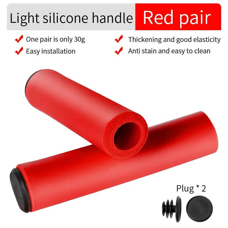 Bicycle Grips MTB Sponge Handlebar Cover Grips Anti-skid Shock-absorbing Soft Bike Grips Ultraight Cycling Handlebar Sleeve