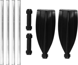 Boat Oars, Aluminum Alloy Paddles Marine Oar 210cm/82.7in Detachable Afloat Oars Dual End Portable for Boat Kayak Raft Canoe