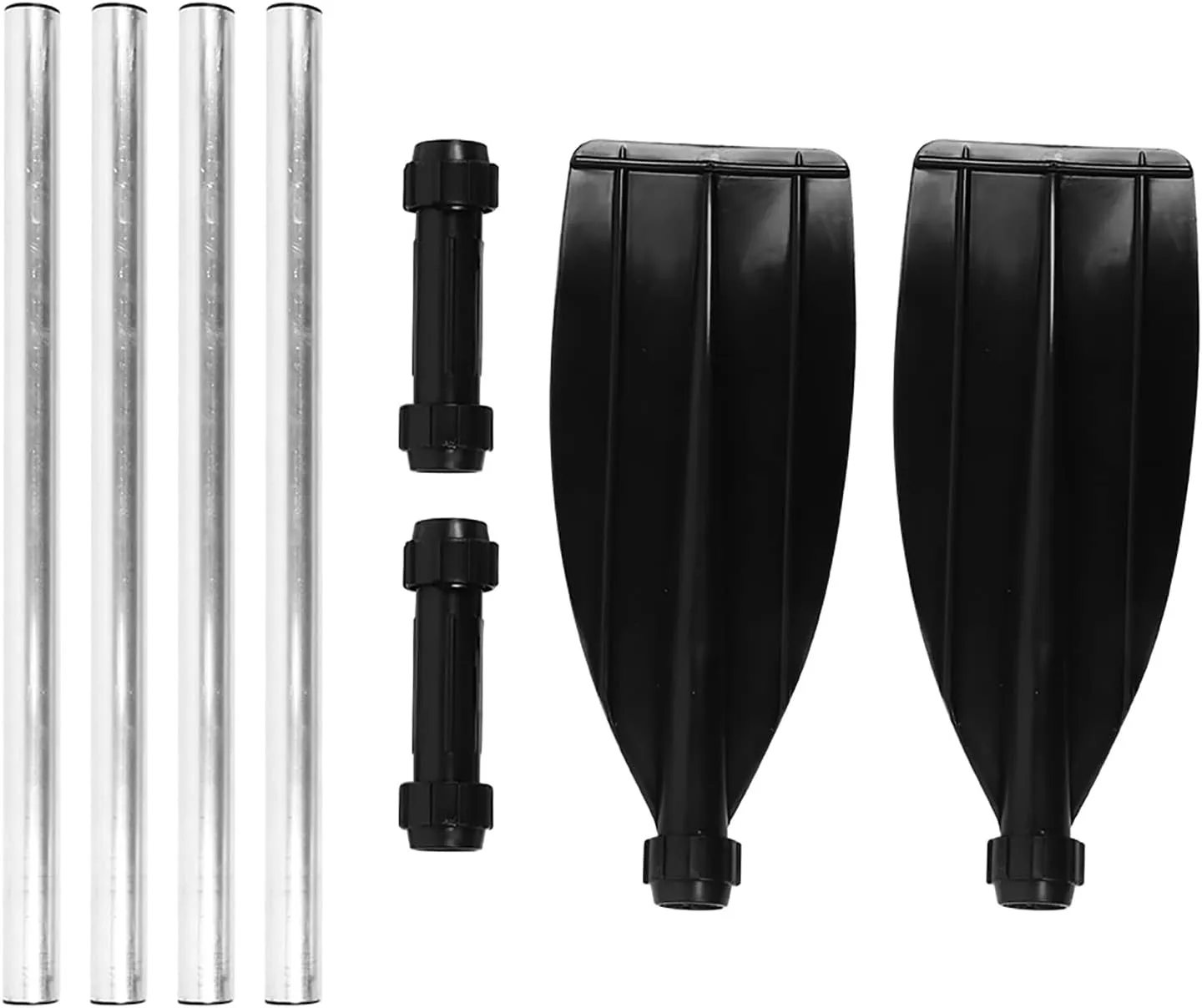 Boat Oars, Aluminum Alloy Paddles Marine Oar 210cm/82.7in Detachable Afloat Oars Dual End Portable for Boat Kayak Raft Canoe
