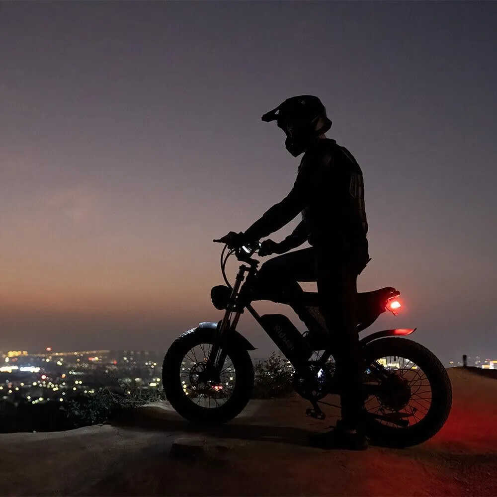 Electric Bike for Adults, ///,25/30/35MPH Dirt Bike, 48V 15/20AH,52V 40AH Removable Battery, Max 50-180Miles Motorcycle, 20" Fat Tire Ebike, 7-Speed & UL2849