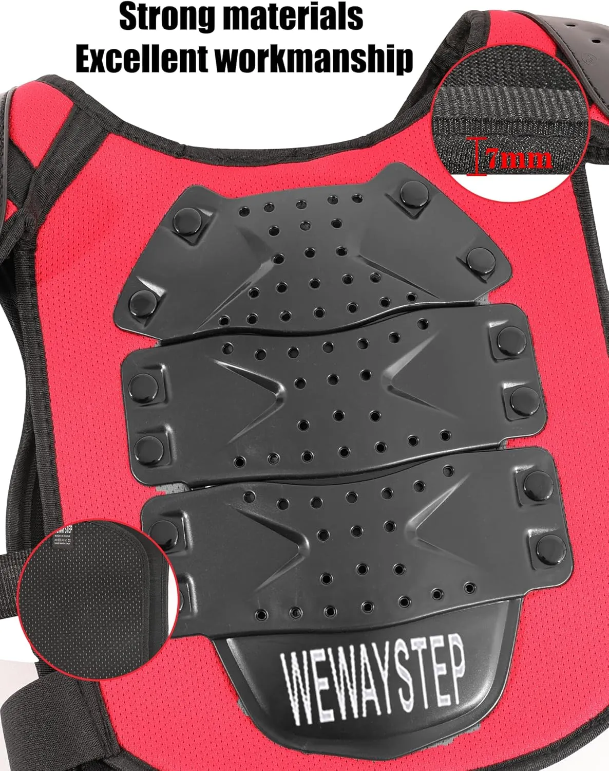 Kids Dirt Bike Gear Motorcycle Armor, Chest Protector Motocross Motorcycle Protective Gear Motorcycle Body Armor Vest with Elbow Knee Protector Pads Suit