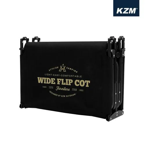 KZM Wide Flip Cot Black