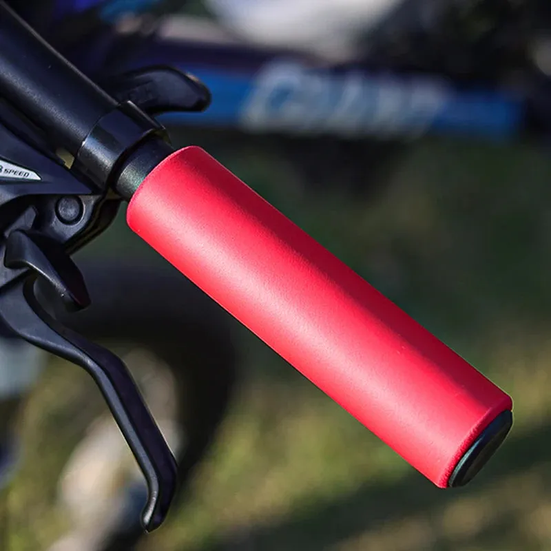 Lebycle Silicone MTB Road Bike Handlebar Grips Ultralight Anti-Slip Shock-absorbing Grips Cycling Handle Bar Cover Bike Parts