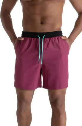 Mens Swim Trunks 6" Quick Dry Swim Shorts with Mesh Lining Swimwear Bathing Suits with Zipper Pocket