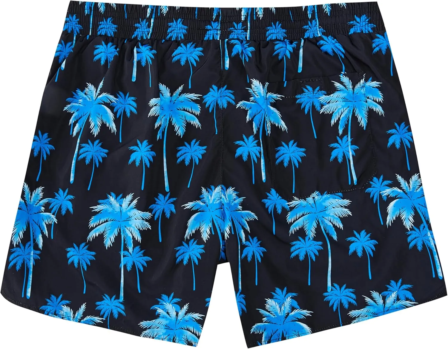 Mens Swim Trunks with Compression Liner 5" Stretch Board Shorts Quick Dry Zipper Pockets 2 in 1 Mens Bathing Suits