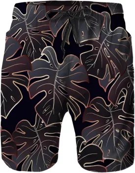 Mens Swim Trunks,Quick Dry Bathing Suits Summer Board Beach Shorts with Mesh Lining