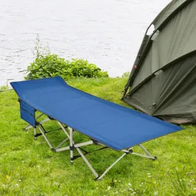 NNECW Foldable Camping Cot with Carry Bag for Camp &amp Beach &amp Home &amp Office-Blue