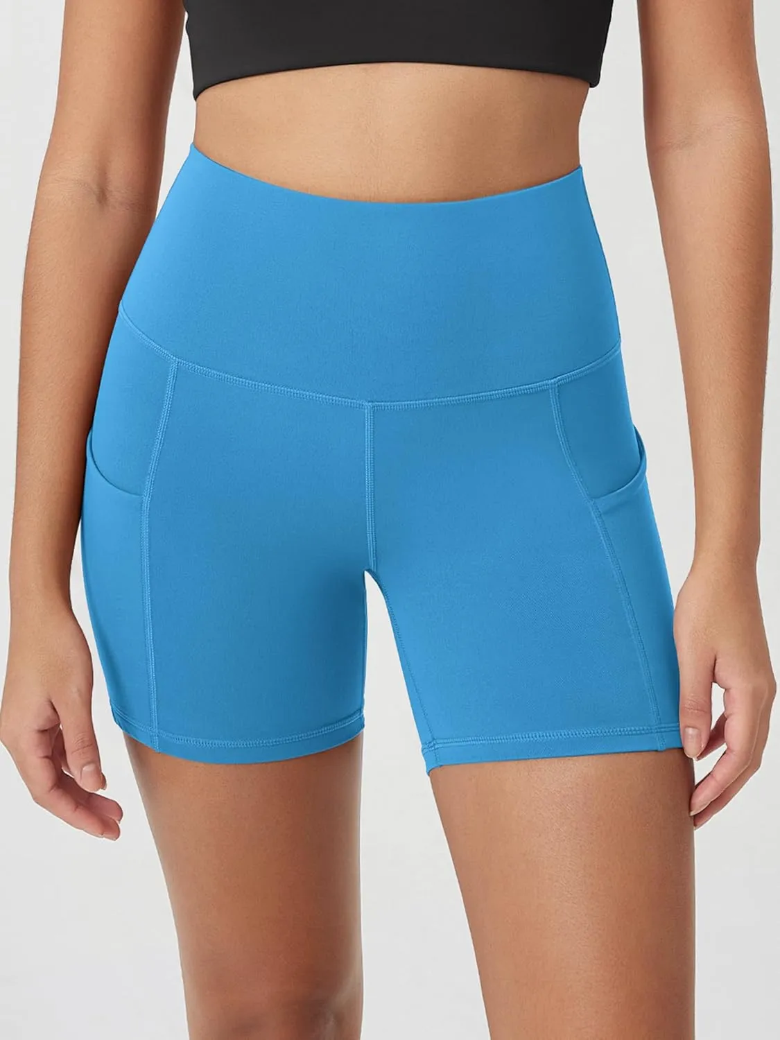 ODODOS Women's Tummy Control Biker Shorts 2.0 with Pockets High Waist Athletic Workout Yoga Shorts-3.5''/ 5"/ 8" / 10" Inseam