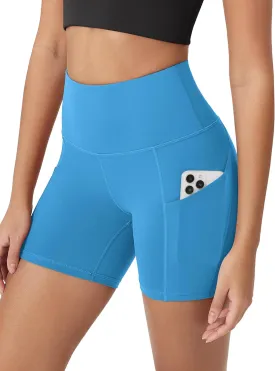 ODODOS Women's Tummy Control Biker Shorts 2.0 with Pockets High Waist Athletic Workout Yoga Shorts-3.5''/ 5"/ 8" / 10" Inseam
