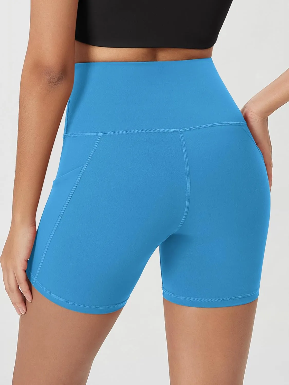 ODODOS Women's Tummy Control Biker Shorts 2.0 with Pockets High Waist Athletic Workout Yoga Shorts-3.5''/ 5"/ 8" / 10" Inseam