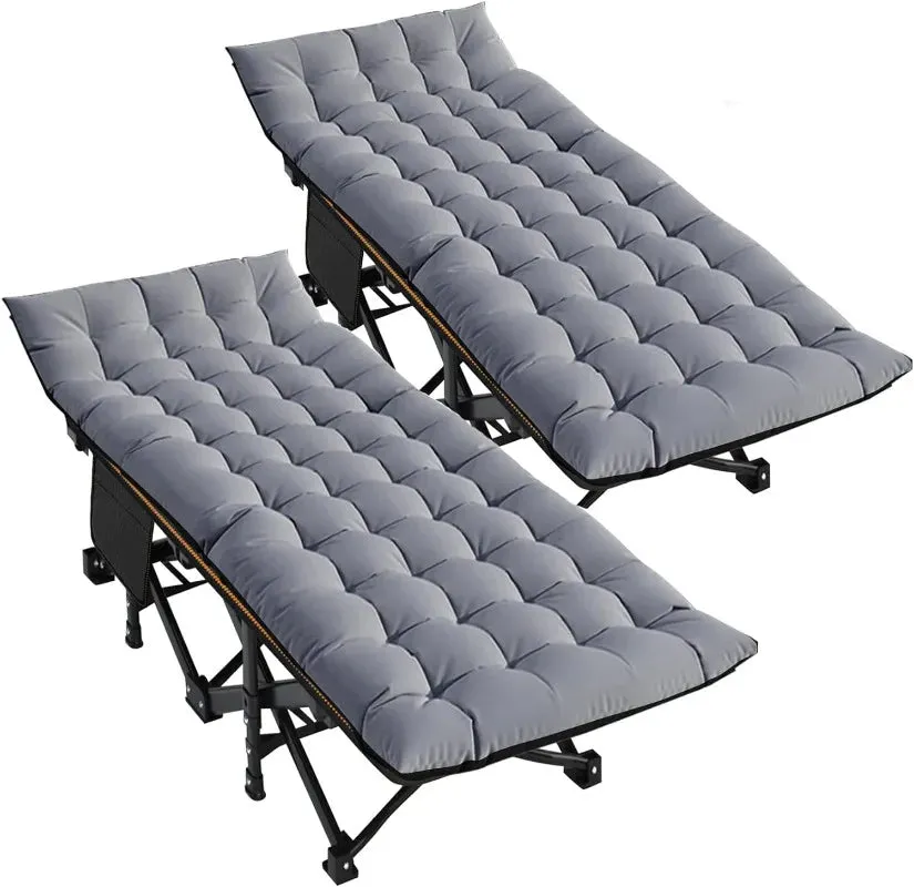 Oversized XXL Folding Camping Cot,  Portable Sleeping Bed for Camp Office Use Outdoor Cot Bed for Traveling