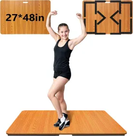 Portable Dance Floor, Tap Dance Floor, Tap Dancing Practice Board, Professional Tap Board for Tap Dancing, 48'' L x 27'' W