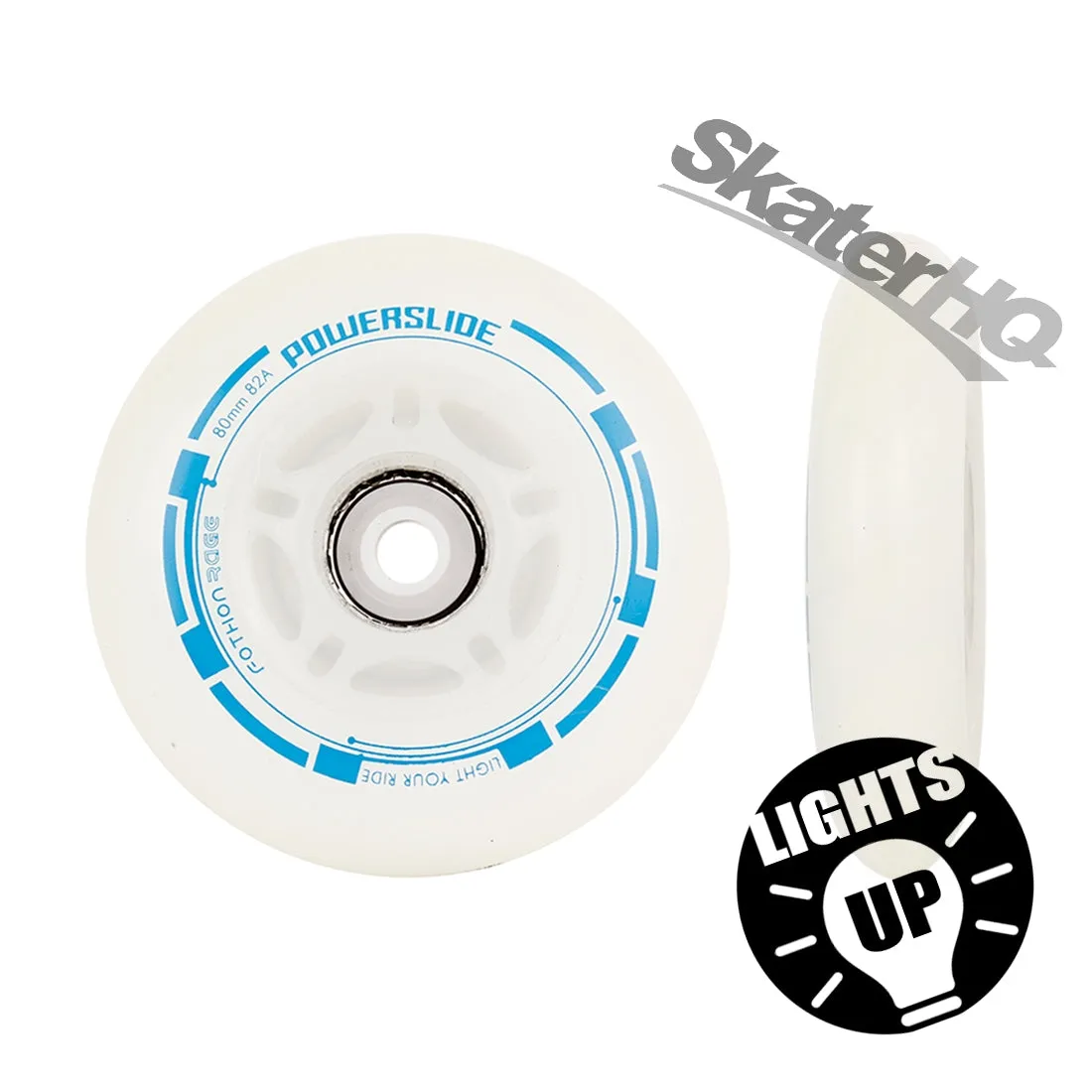 Powerslide Fothon Rage LED Blue 80mm 4pk