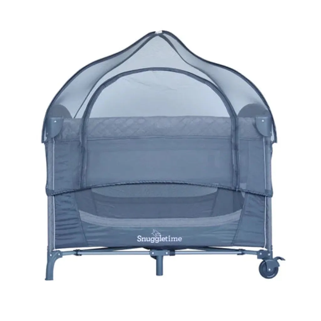 SNUGGLETIME QUILTED CO-SLEEPER CAMP COT WITH MOSQUITO NET