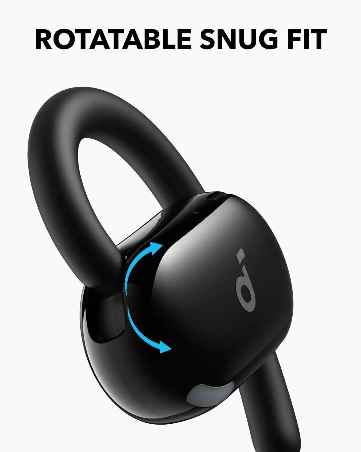 Soundcore V20i by Anker Open-Ear Headphones, Adjustable Ear Hooks, Ultra-Comfort, Snug Fit, Deep Bass, Clear Calls, IP55, LED Lights, 36H Playtime, Bluetooth 5.4 Earbuds, Multipoint Connection