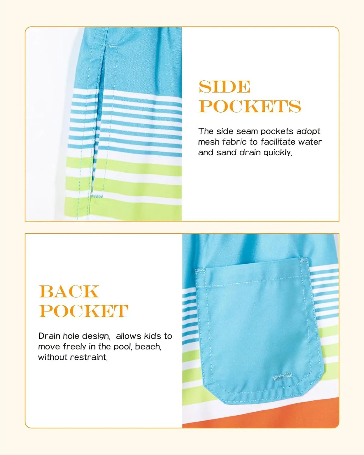 SURF CUZ Surfcuz Little Boys Swim Trunks UPF 50  Toddler Beach Shorts Swimsuit Kids Quick Dry Swimwear