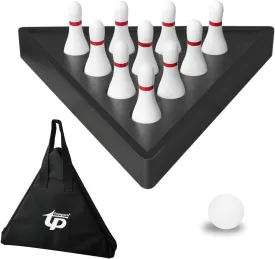 Tabletop Shuffleboard Bowling Pin Set Portable Shuffleboard Bowling Pin Game,Solid Wood Shuffleboard Bowling Curling Games- Easy Carry