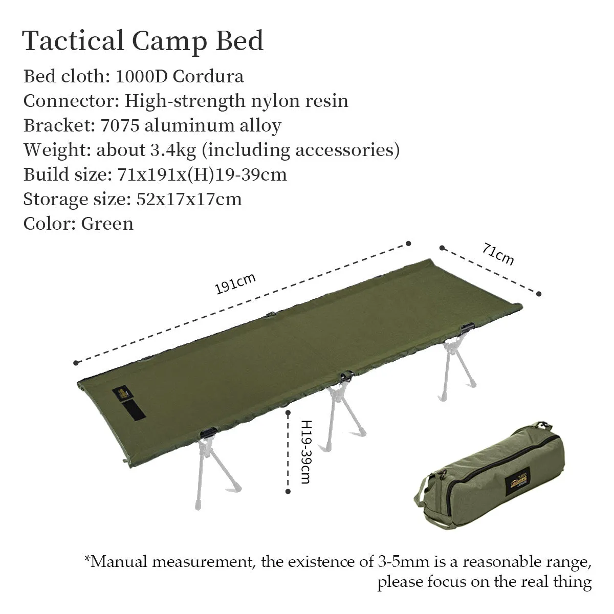 Tactical Camp Cot