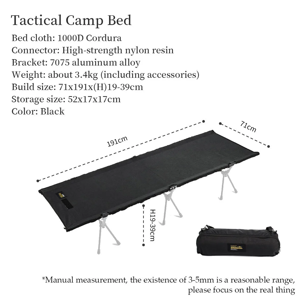 Tactical Camp Cot