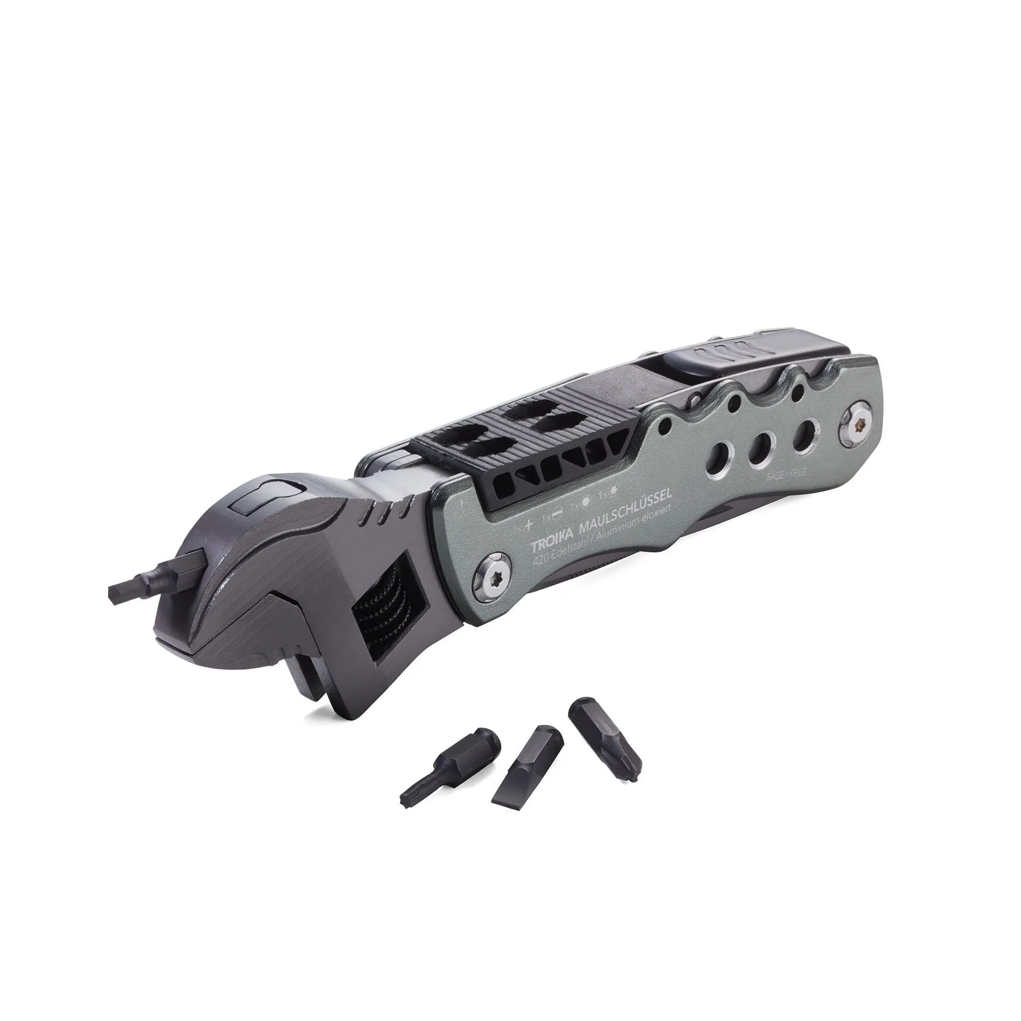 Troika Maulschlussel 12 Function Adjustable Wrench Multi-Tool