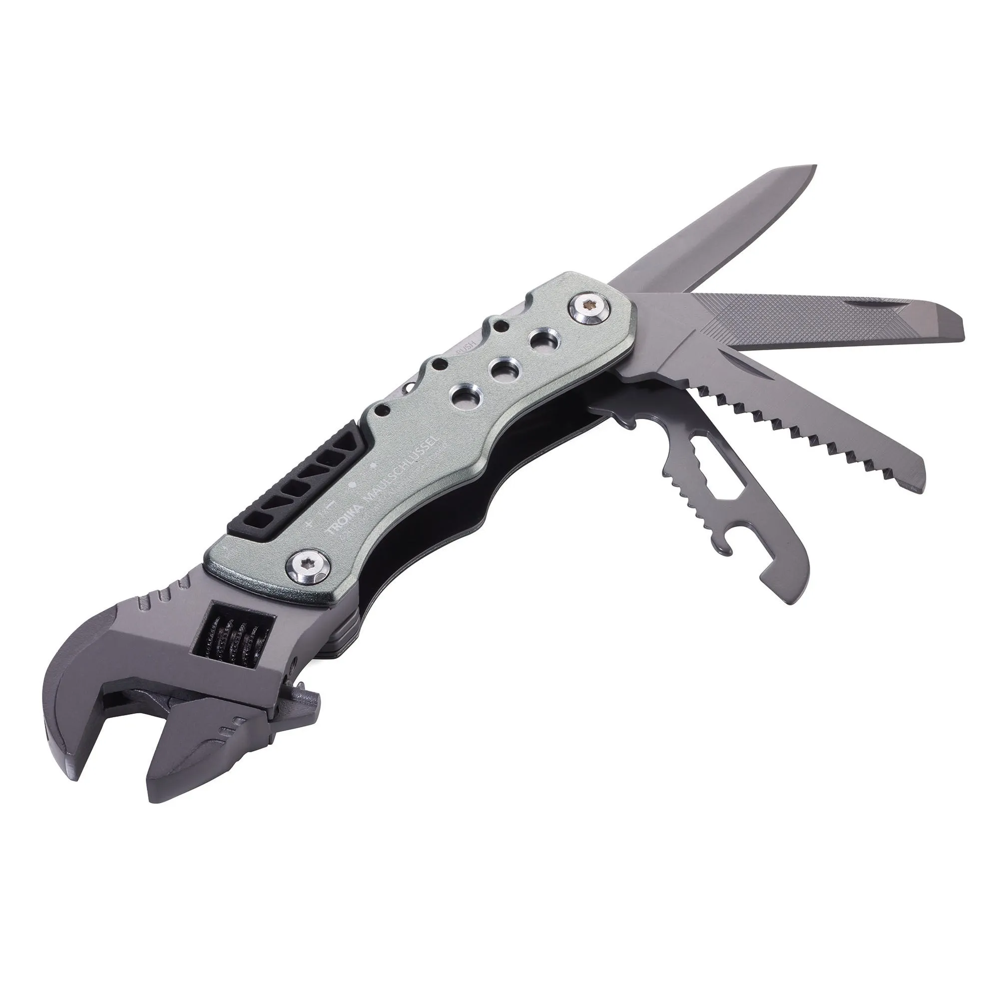 Troika Maulschlussel 12 Function Adjustable Wrench Multi-Tool
