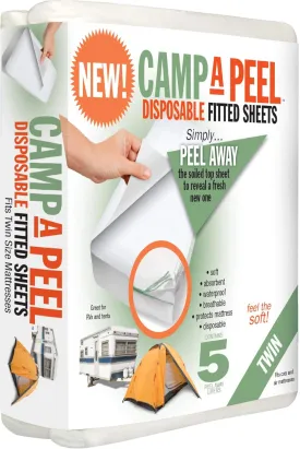 Twin Size PEELAWAYS Waterproof Disposable Bed Sheets for Homecare & Caregiving  Waterproof, Absorbent, and Easy-to-Change 5-Layer Sheets for Home, Hospital Beds, Elderly Care, Potty Training