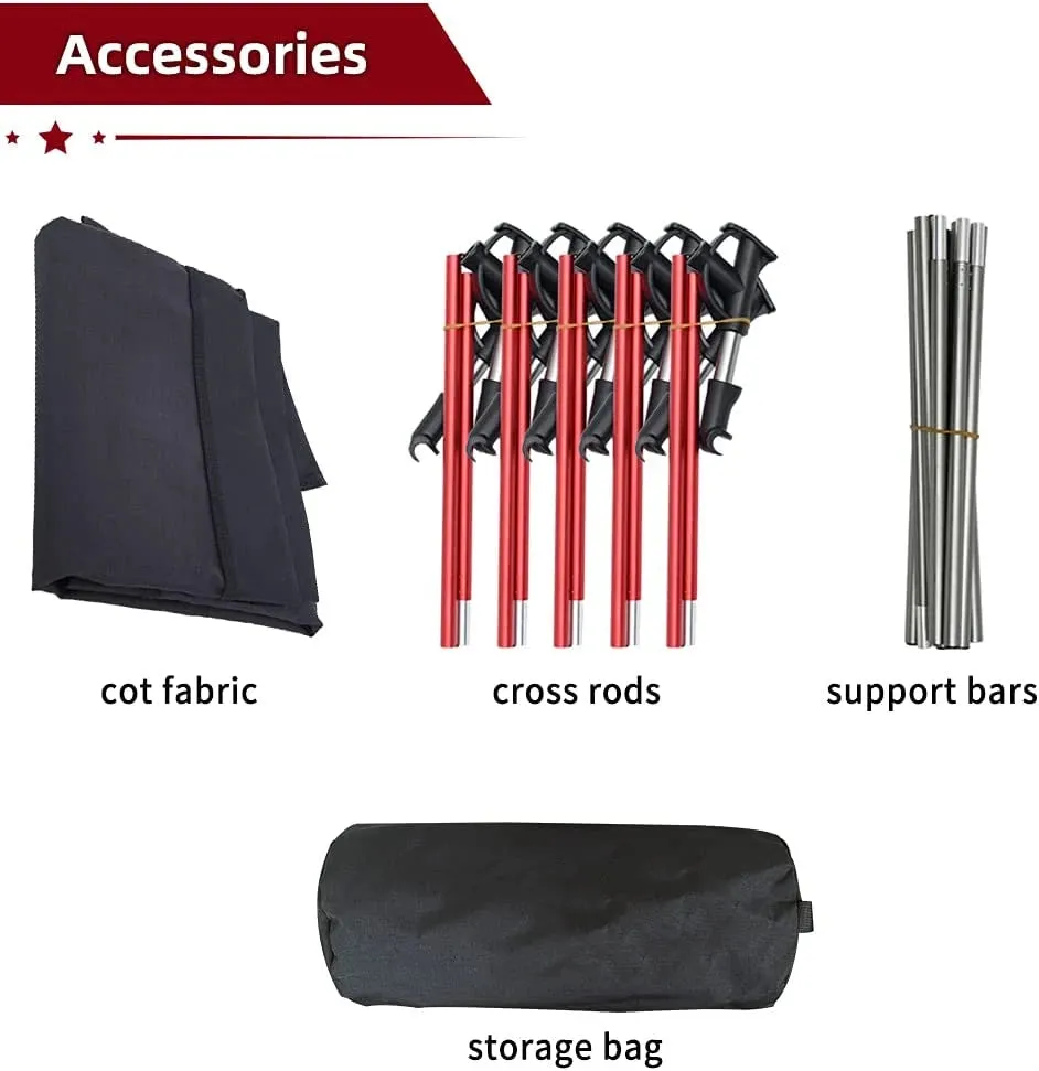Ultralight Foldable Camping Cot for Outdoor Adventures