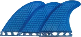 ZHU-CL Surf & SUP Fin 3Pcs Surfboard Tail Fin Glass Fiber Tail Rudder Solid Color Surfboard Honeycomb Fin Surfboard Accessories for Longboard Surfboard & Paddleboard (Color : Blue, Size : G7(L Size))